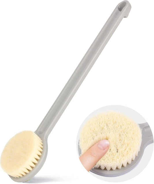 Shower Brush with Soft Bristles, Long Handled Back Bcrubber for Shower,Body Exfoliator for Bath or Dry Brushing, for Men Women Elderly
