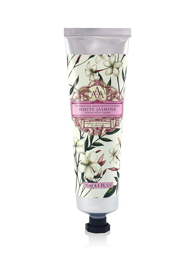 AAA by Somerset European Made Shea Butter Body Cream, White Jasmine, 4.4 Fl Oz