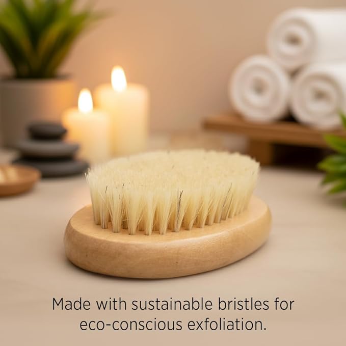 Tiger Tail Therapeutic Dry Brush for Body – Includes Carry Bag - Exfoliating Brush for Lymphatic Massage, Cellulite Appearance, Skin Rejuvenation, Dead Skin Cell Removal/Detox, Fascia Massage