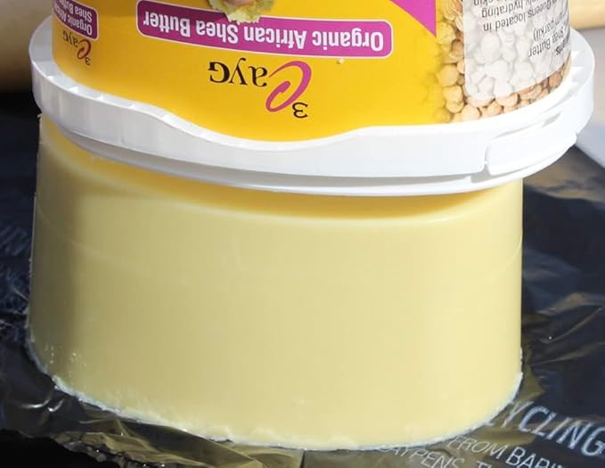 3CAYG 1 lb Unrefined Shea Butter for Hair, Skin, and Nails