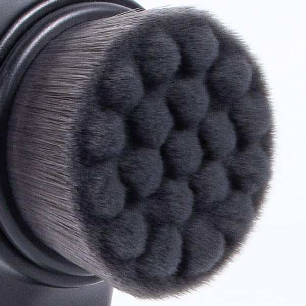 Facial Cleansing Brush 2 in 1, Silicone Face Scrubber Dual Face Brush for Deep Pore Cleansing Exfoliating, Skincare Headband and Wristbands Set for Washing Face, Massaging Spa Makeup,Black Set