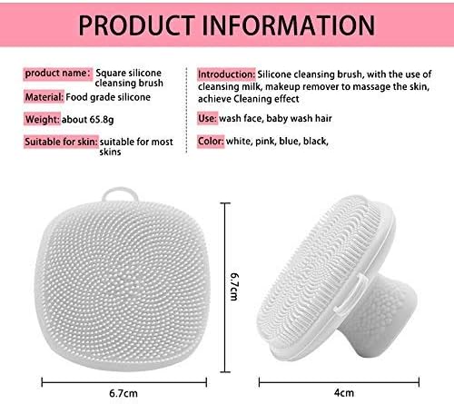 Face Scrubber 2Pack Silicone Face Scrubber for Men, Facial Cleansing Brush Silicone Face Wash Brush Manual Waterproof Cleansing Skin Care Face Brushes for and Exfoliating