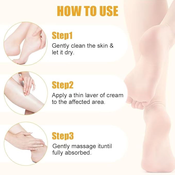 60% Urea Hydrating and Anti-Cracking Foot Cream, Moisturizing Foot Cream to Repairs and Relieves Cracking and Dryness Feet, Foot Lotion Heel Stick Repairs for Hands, Knees, Elbows (2)