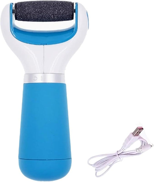 Electric Callus Remover for Feet Callus Remover Foot Callus Remover Tool Foot Buffer Electric Foot Calloused Feet Remover Tool Pedicure Supplies USB Charging and Battery Power (Blue)