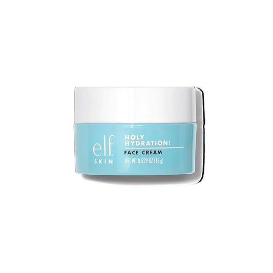 e.l.f. SKIN Mini Holy Hydration! Face Cream, Moisturizer For Nourishing & Plumping Skin, Infused With Hyaluronic Acid, Vegan & Cruelty-Free, 0.529 Oz
