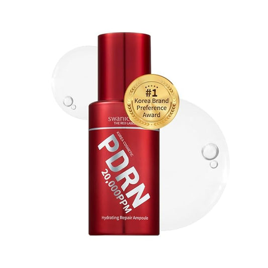 Swanicoco PDRN Hydrating Repair Ampoule Serum Powerful Anti Aging Face and Neck for Skin Turnover Skin Regeneration Wound Healing Korean Skincare, Christmas, Stocking Stuffer 30ml 1Fl Oz