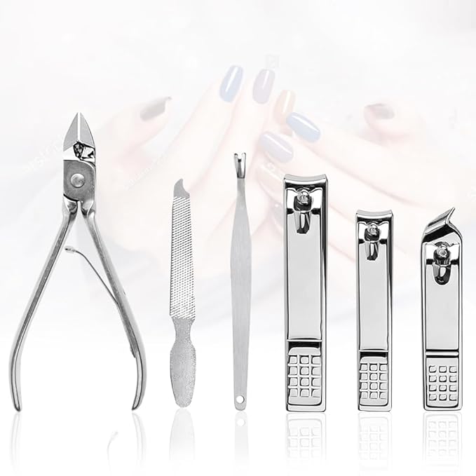 Yougai Nail Clippers set for Men and Womens Gift Manicure Set 18 Pieces Stainless Steel Manicure Kit,Nail Care Tools with Luxurious Travel Case