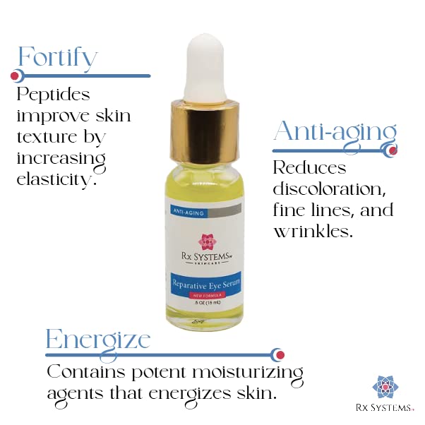 PF Reparative Eye Serum - Vegan Formula with 8 different Peptides, Plant Extracts & No Fillers, Paraben, or Silicone! Eye Cream for Puffiness and Bags Under Eyes - Under Eye Serum