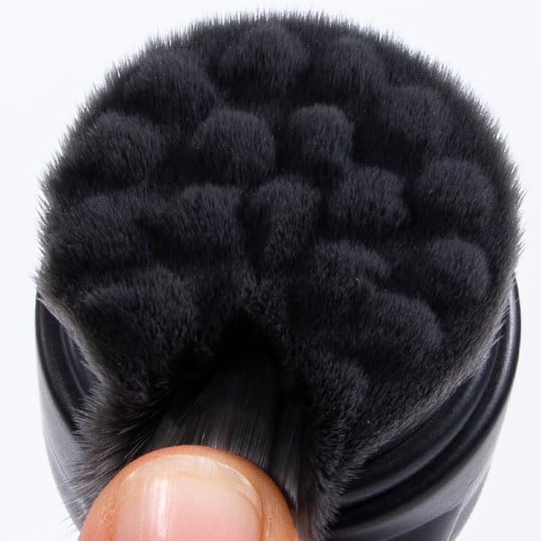 Facial Cleansing Brush 2 in 1, Silicone Face Scrubber Dual Face Brush for Deep Pore Cleansing Exfoliating, Skincare Headband and Wristbands Set for Washing Face, Massaging Spa Makeup,Black Set