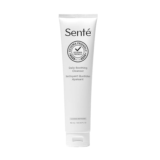 Sente Daily Soothing Facial Cleanser For Dry and Sensitive Skin - Gently Removes Oil, Impurities and Makeup - with Vitamin E - 5.5 Fl Oz