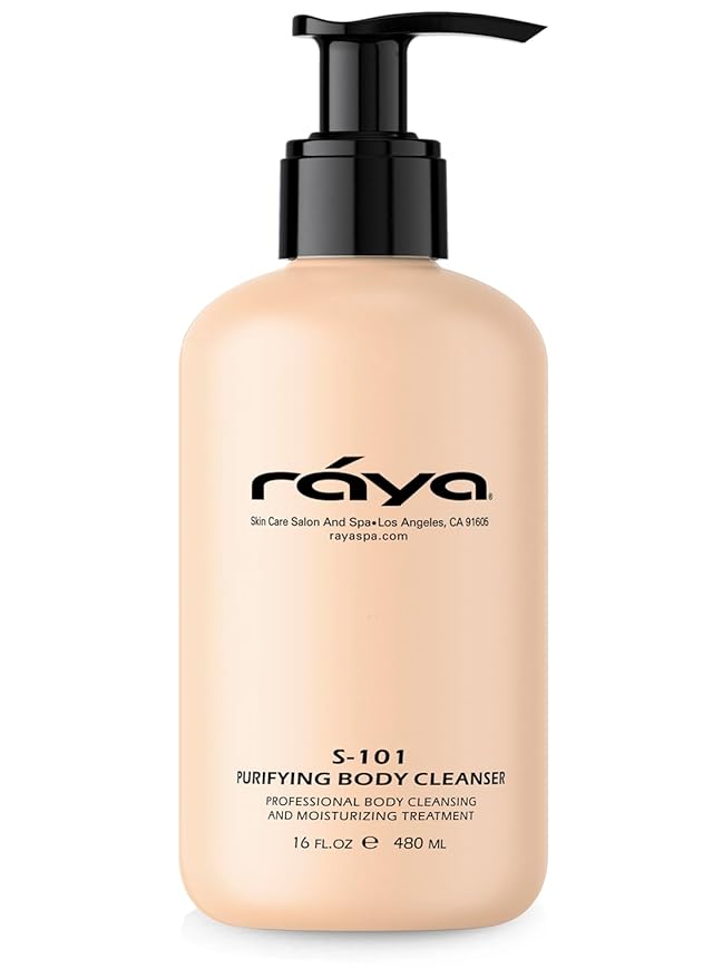 Raya Purifying Body Cleanser 16 oz (S-101) | Gentle Body Wash | Softens and Nourishes | Can Be Used as a Conditioning Hair and Scalp Shampoo | Great for All Skin