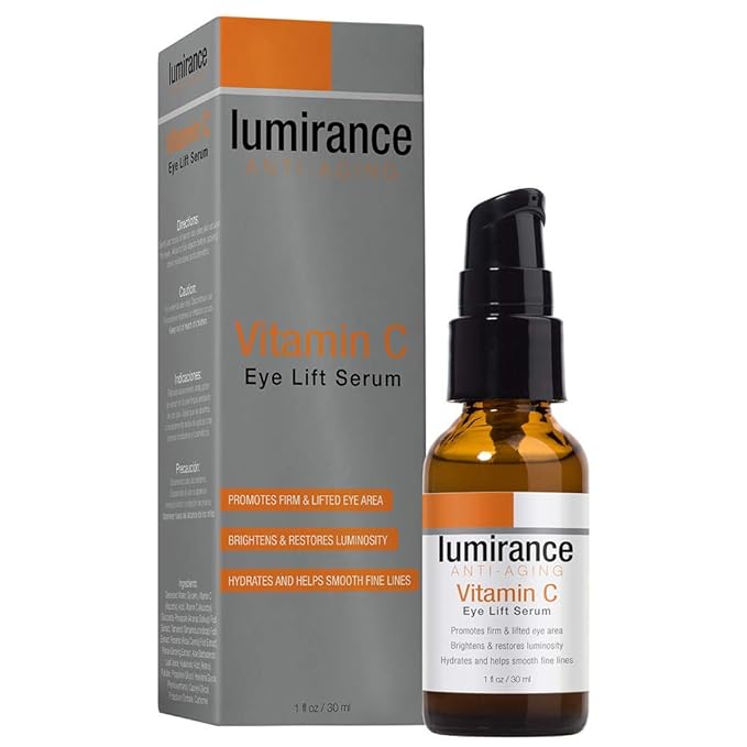 Vitamin C Eye Lift Serum, Minimizes the Look of Wrinkles and Crows Feet, Helps with Firming and Dark Circles, 30ml/1 fl oz
