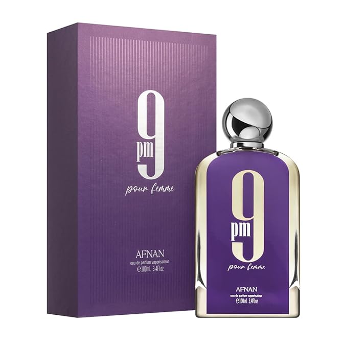 Afnan 9 PM Pour Femme Eau De Parfum, 3.4 Fl. Oz