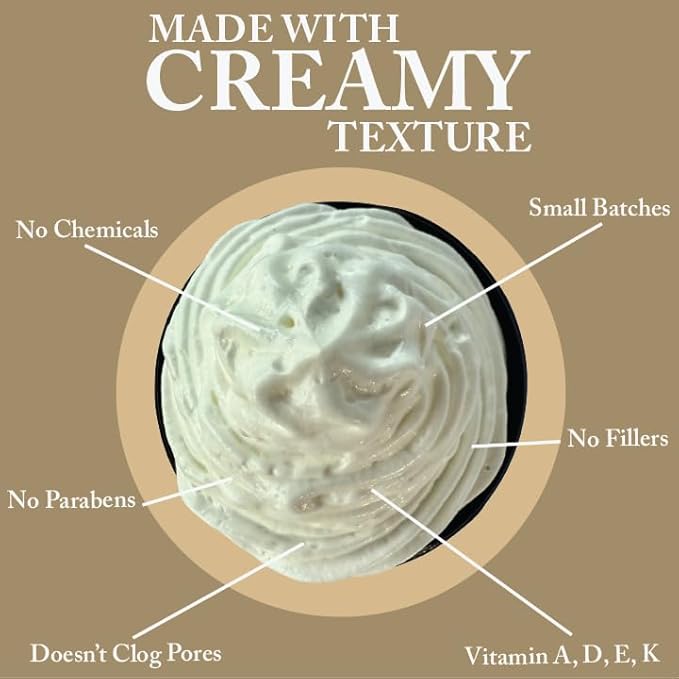 Nourish & Hyde Co. 100% Grass-Fed Tallow Whipped Balm & Lotion – 2 oz | Moisturizer for Face & Body | Beef Tallow for Skin | No Seed Oils, Handcrafted in USA (Coconut Vanilla)