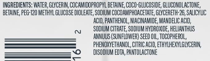 Cetaphil Gentle Exfoliating SA Cleanser, Foaming Gel Cleanser for All Skin Types, 16 Oz Pump Bottle, Salicylic Acid, Mandelic Acid & Gluconolactone, Gently Exfoliates, Dermatologist Recommended Brand