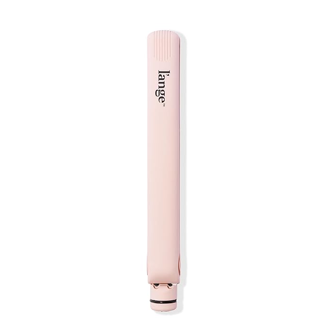 L'ANGE HAIR Aplatir Ceramic 1" Flat Iron | Adjustable Temp & Dual Voltage Hair Straightener | Tourmaline-Infused Plates for Smooth, Frizz-Free Styling | 1 Inch Styling Tool (Blush)