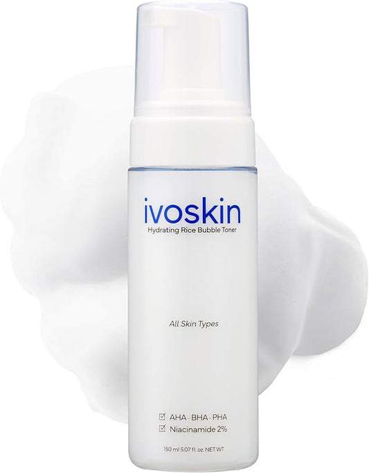 Rice Milky Bubble Toner | Soothing & Barrier Support, Replenishing Care for Sensitive & Blemish-Prone Skin | with Niacinamide & Rice Extract, 5.07 fl oz (150 ml)