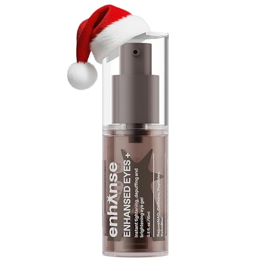 Under Eye Gel for Men, Caffeine Eye Cream, Peptides, RejuveNAD, Instant Tightening, Brightening, Depuffing for Under Eye Bags, Blurs Fine Lines and Dark Circles, 0.5 Fl Oz