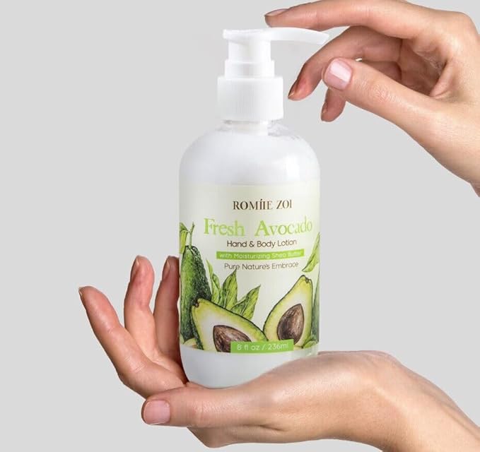 ROMIIE ZOI Daily Hand & Body Lotion with Moisturizing Shea Butter for All Skin Type- Fresh Avocado - 236 ML / 8 FL OZ