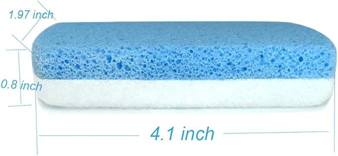 Maryton Glass Pumice Stone for Feet, Callus Remover and Foot Scrubber & Pedicure Exfoliator Tool Pack of 2