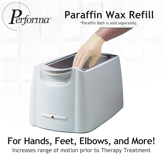Performa Paraffin Wax Refill, 1 Pound Citrus Scented Blocks, Case of 6, Paraffin Bath Wax, Medical Grade Parraffin Wax for Paraffin Bath, Wax Refill for Wax Bath, Good for Hands & Feet