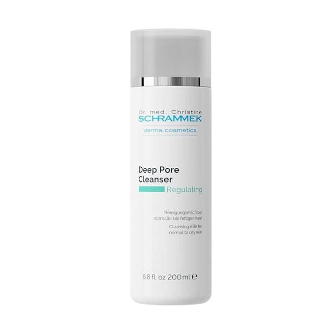 Deep Pore Cleanser (6.8 fl oz) - Cleansing Milk for Normal Skin - Makeup Removal - Face Wash & Cleanser – No Parabens - Skin Care - Dr Schrammek