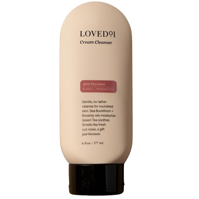 Loved01 Face & Body Cream Cleanser, John Legend Skincare, Gentle Daily Wash for All Skin Types, Hydrating & Moisturizing Cream-to-Clean Formula, Fresh Floral Scent, 6 oz