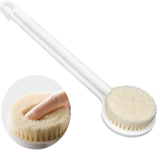 Body Brush Dry Brushing Shower Bath Brush Long Handle Gentle Back Skin Scrubber Exfoliate Massage Improve Blood Circulation Cellulite Treatment