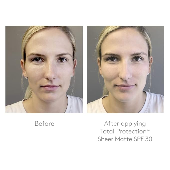 Colorescience Total Protection Sheer Matte SPF 30 Sunscreen Brush For Oily and Acne-Prone Skin, Unscented 0.15 Ounce, Powder