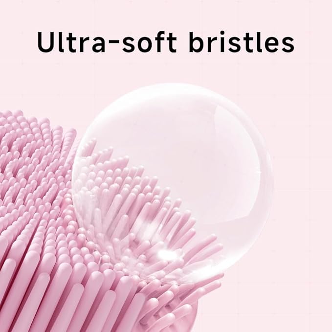 Silicone Body Scrubber for Women - Food-Grade Soft Body Scrubber with Gentle Exfoliation, Promotes Blood Circulation, Easy to Clean, Perfect for Shower & Bath