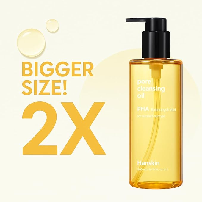 Hanskin Deep Pore Care Trio – PHA Cleansing Oil, Foam Face Wash & BHA Cleansing Balm | Double Cleanse & Blackhead Care | Korean Oil Cleanser Set, K-Beauty