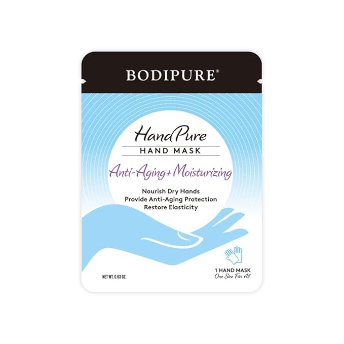 Bodipure HandPure Moisturizing Hand Gloves Manicure Kit Soft Hand Mask & Manicure Gloves - Moisturizing Hand and Nail Treatment And Strengthener (50 Packs)