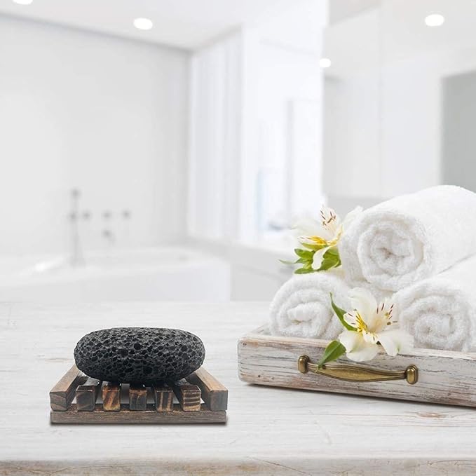 Pumice Stone for Foot, Natural Earth Lava Shower Pumice Stone Black, Exfoliating Rock for Feet, Pedicure Rocks, Stone for Skin Scrubber, Pedicure Exfoliator Tools Scrubber Health Foot Care