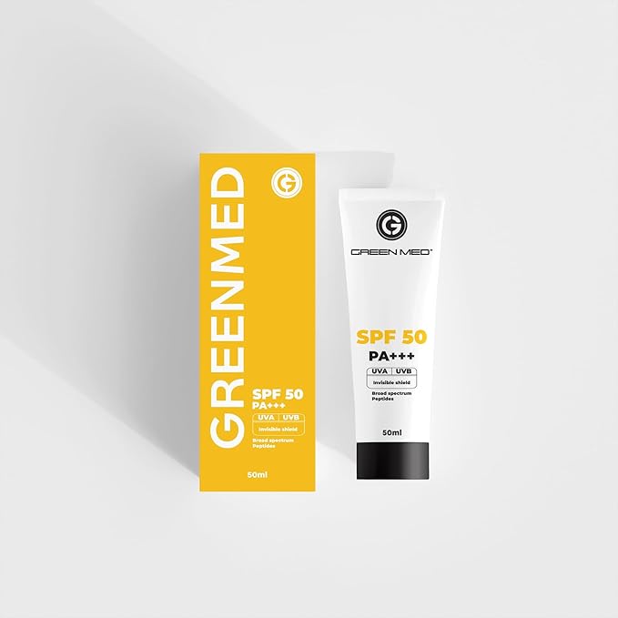 GreenMed SPF 50 Mineral, Facial Moisturizing Cream with Invisible Face Sunscreen,Dermatologist Recommended SPF, Dry-Touch, Water Resistant and Non-Greasy Sunscreen with Broad Spectrum, 1.76 oz
