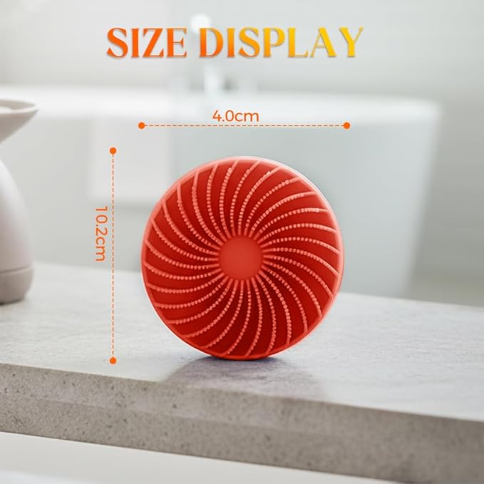 2 in 1 Silicone Body Scrubber & Scalp Scrubber, 2026 Upgrade Handheld Shower Scrubber for Body and Head, Cleansing Skin Brush Gentle Exfoliating and Stress Relax Hair Growth (Green & Purple)