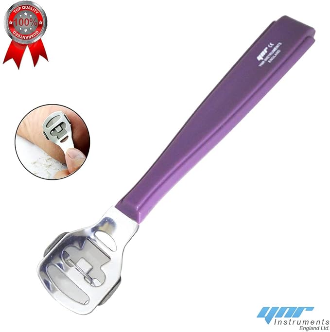 YNR Stainless Steel Calus, Remover for Feet, Foot Scraper & Callus Shaver, Calloused Feet Remover Tool with Callus Shaver Blades, Foot File for Calisis Removal