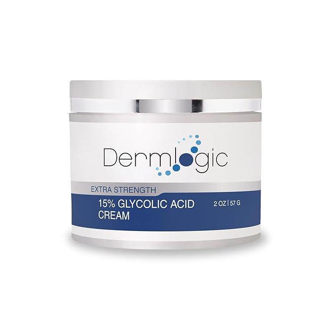 Glycolic Cream 15% - Natural Anti Aging Exfoliator to Smooth Away Fine Lines & Wrinkles & Improve a Dull Looking Complexion. Includes A.H.A & Green Tea Moisturizer for Face & Body.