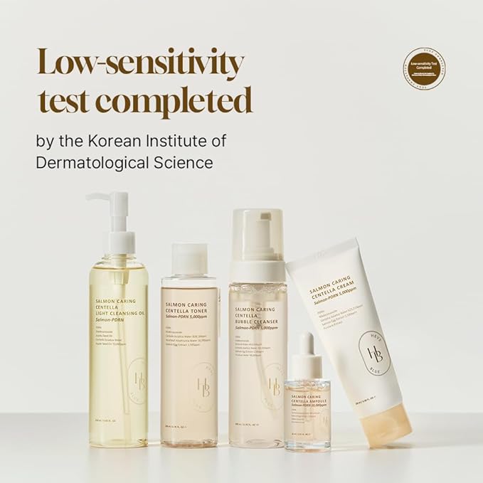 HEVEBLUE Salmon Caring Centella Bubble Cleanser - Salmon PDRN, pH 5.5, Salmon Egg Extract, Centella, Moisturizing, Balancing, Pore Cleansing, Low Irritation, Hypoallergenic, Sensitive Skin