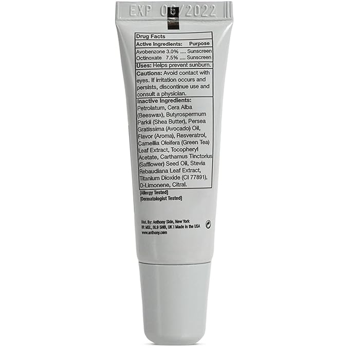 Anthony Day Cream SPF 30 Men’s Face Moisturizer with Sunscreen 3 Fl Oz 25 SPF Lip Balm with Sunscreen for Lips