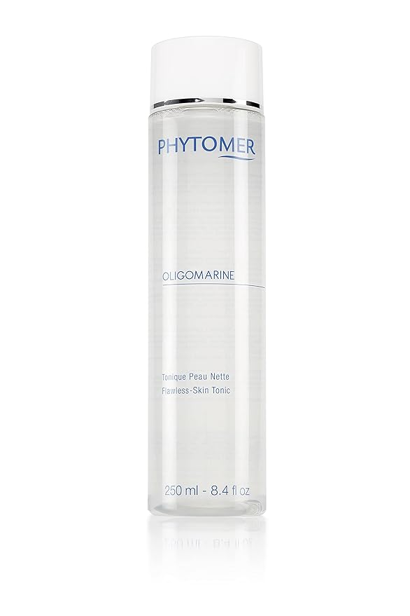 PHYTOMER Oligomarine Flawless Skin Facial Tonic Water | Hydrating Toner Provides Mattifying Effect without Dryness | Make-up Remover, Face Cleanser with Witch Hazel to Help Tighten Pores| 250ml