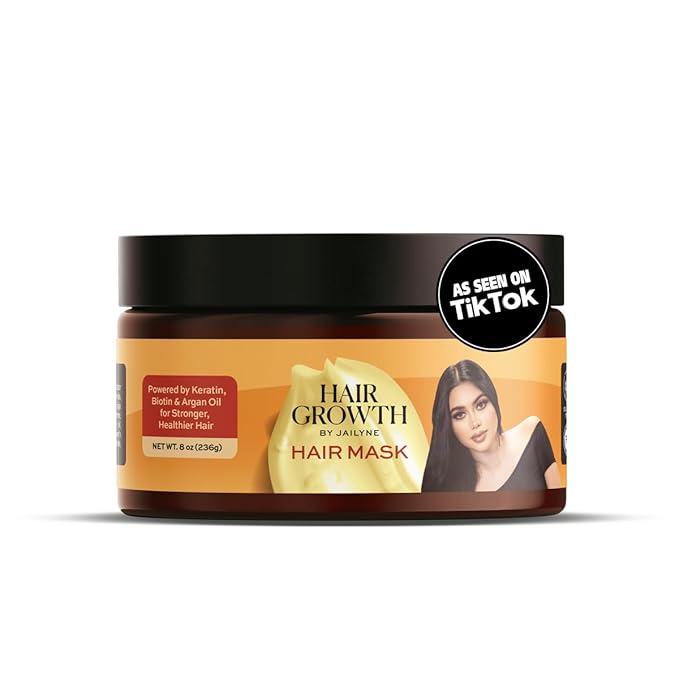 Hair Growth Repair Mask by Jailyne Ojeda – Protein-Enriched Deep Conditioning Treatment – Strengthens, Restores & Nourishes Damaged Hair – Sulfate-Free & Paraben-Free – Made in USA