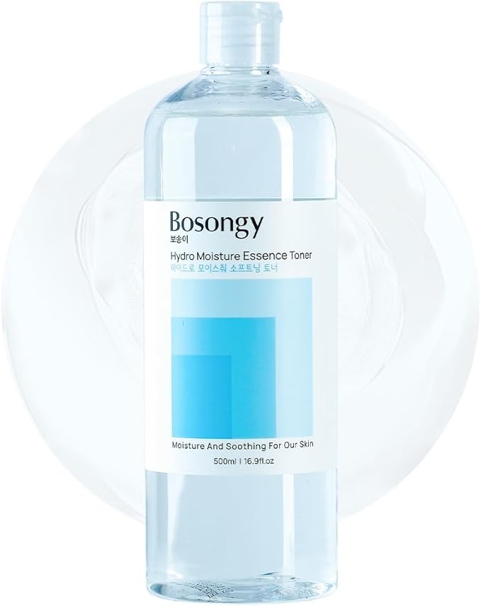 Hydro Moisture Essence Toner 500ml(16.9fl.oz.) – Deep Nourishing Facial Toner for Dry & Sensitive Skin, Infused with Hyaluronic Acid, Panthenol & Ceramide Korean Skincare