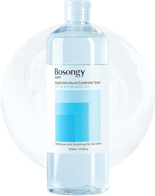 Hydro Moisture Essence Toner 500ml(16.9fl.oz.) – Deep Nourishing Facial Toner for Dry & Sensitive Skin, Infused with Hyaluronic Acid, Panthenol & Ceramide Korean Skincare
