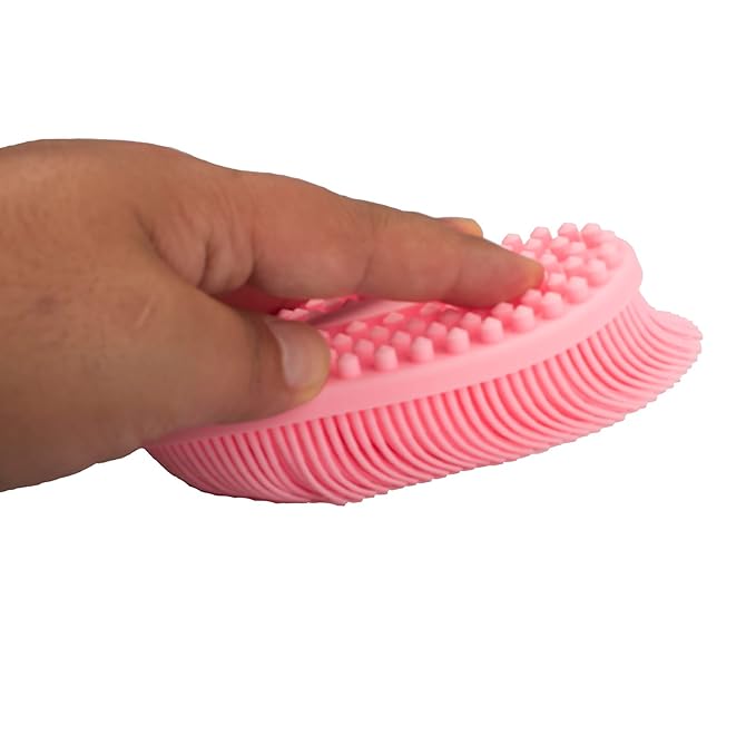 DNC Silicone Body Scrubber Exfoliating Bath Body Brush for Shower 2 Pack