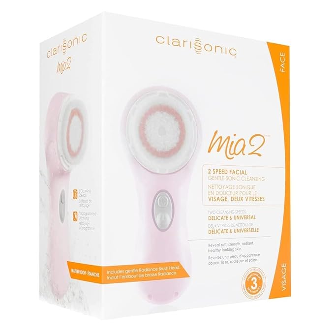 Clarisonic Mia 2-2025 Facial Cleansing Brush, Sonic System, 2-Speed, 2025 (Pink)