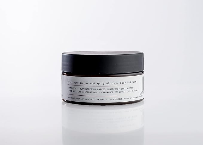 Kaeme Urbane African Whipped Shea Butter Handmade From Raw Organic Body Butter,Plant based Cleanser,Deep Hydration for Dry Skin,Hair Repair, Free of Parabens,Sulfate,Phthalate and Dye (3.4oz/100g jar)