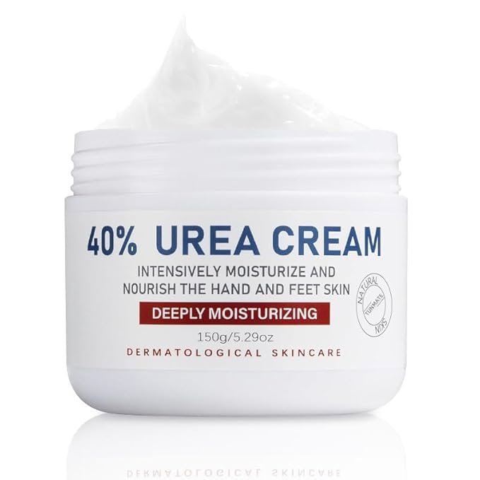 40% Urea Foot Cream with 2% Salicylic Acid Dry, Cracked Heel Treatment Callus Remover for Feet, Hands, Elbows Knees Tea Tree, Aloe Hyaluronic Acid Moisturizing Formula, 5.29 oz