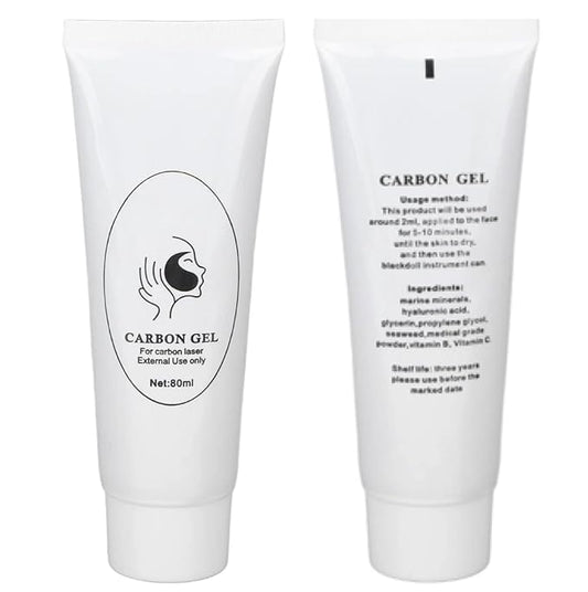 Maani 80ML Carbon Peel Cream Gel for Skin Rejuvenation Black Doll,Facial Skin Deep Cleaning with Carbon Gel Nano Activated Carbon for Laser Carbon Cream
