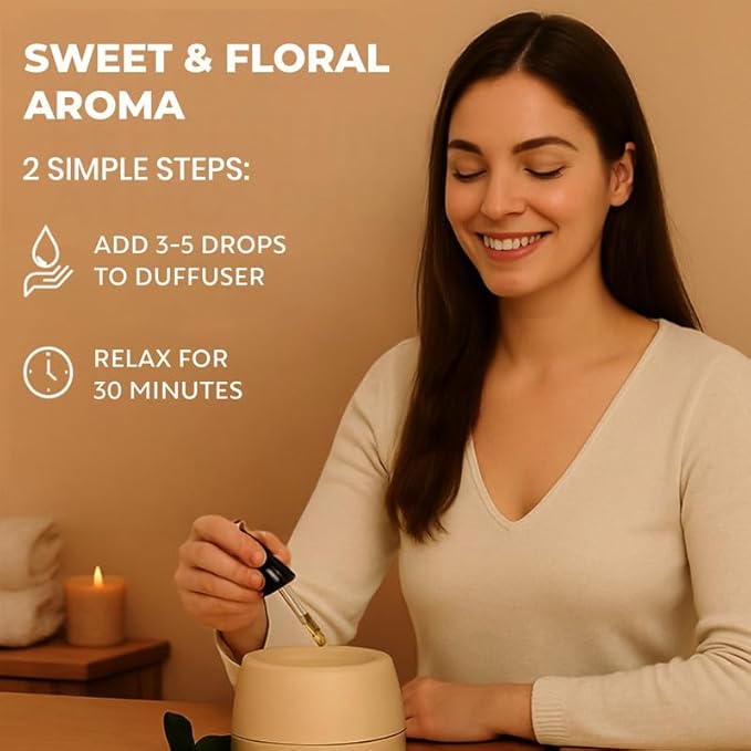 Ylang Ylang Essential Oil – 100% Pure & Natural, Sweet Floral Scent for Relaxation, Mood Support, Skin Care, Aromatherapy, Massage & Diffuser Use – 15 mL, Pack of 2