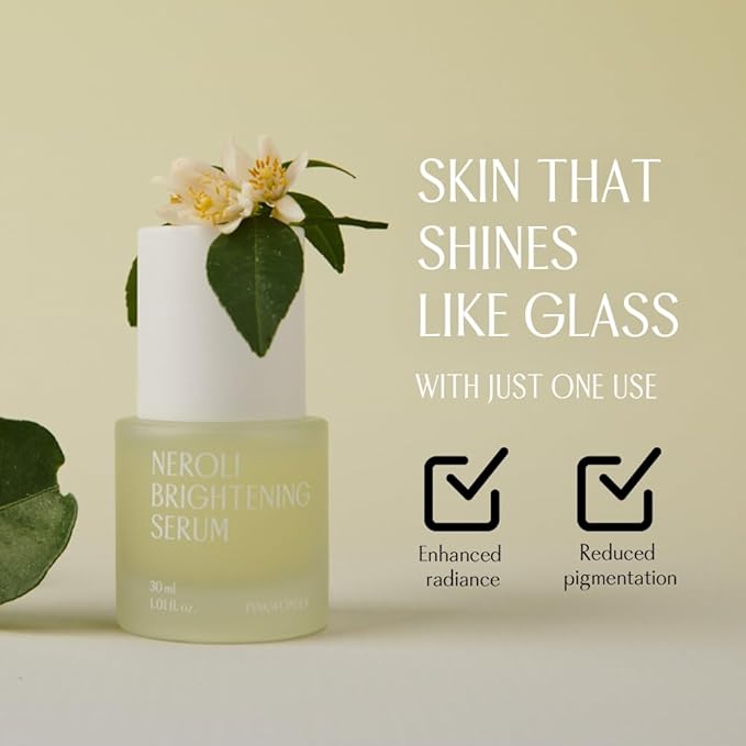 PINKWONDER Neroli Serum 1.01oz (30ml), Niacinamide and Neroli Extract for Glowing Skin, Improve Uneven Skin Tone, Hydrating and Radiance, Suitable for Sensitive Skin, Korean Skincare